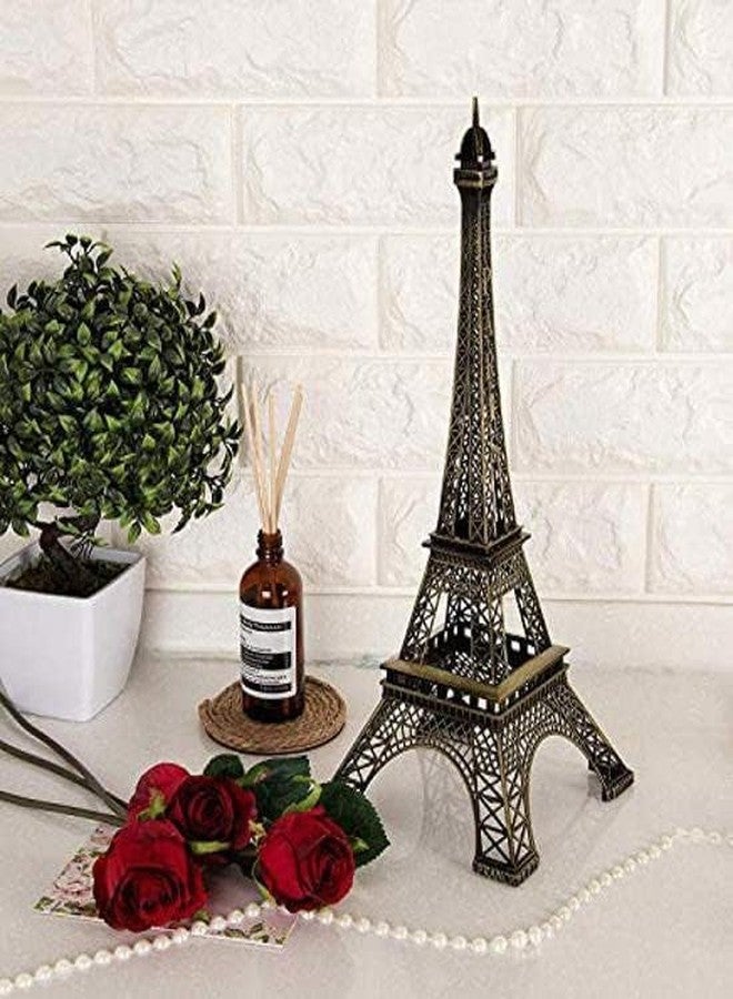 PICKARTME World Famous Building Small Metal Eiffel Tower Antique Vintage Statue for Wedding,Room,Office,Decorative Showpeice for Home, Desk Decor,Gifts,Table Stand (Eiffel Tower (15 cm)) - Image 2