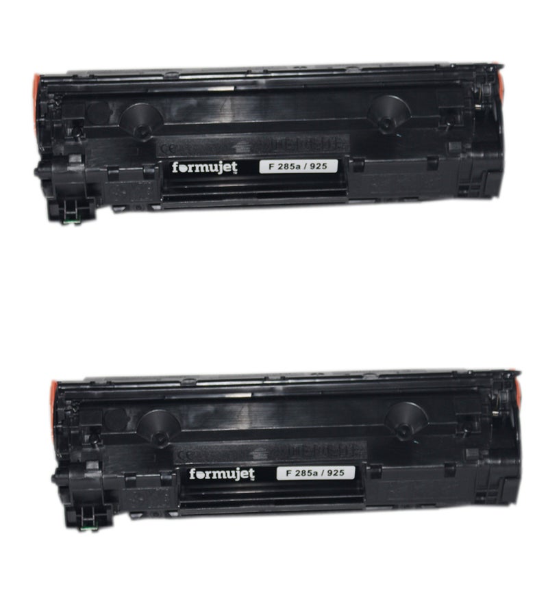 Formujet F 925 Toner Cartridge 925 / CE285A ( Set of 2 Pc X 1600 Page Yield ) Compatible Black Toner Cartridge for HP P1100, P1102, P1102w, M1130, M1132, M1134, M1137, M1138, M1139, M1210, M1212f etc - Image 2