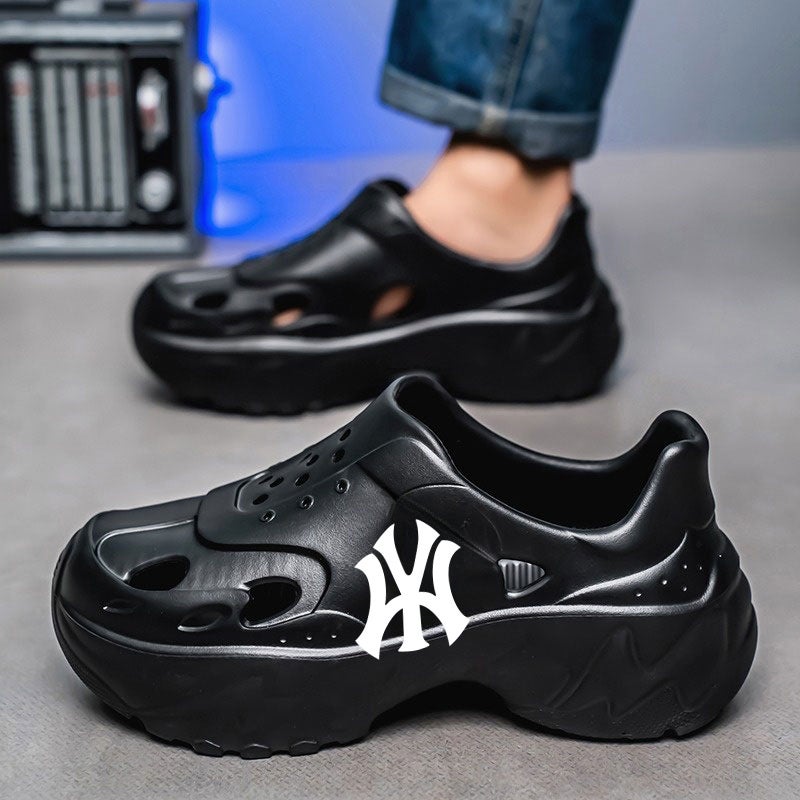 Croc Shoes Men'S New Summer Work Shoes Sports Thick-Soled Toe-Cap Heel Non-Slip Sandals Eva Sandals And Slippers - Image 4