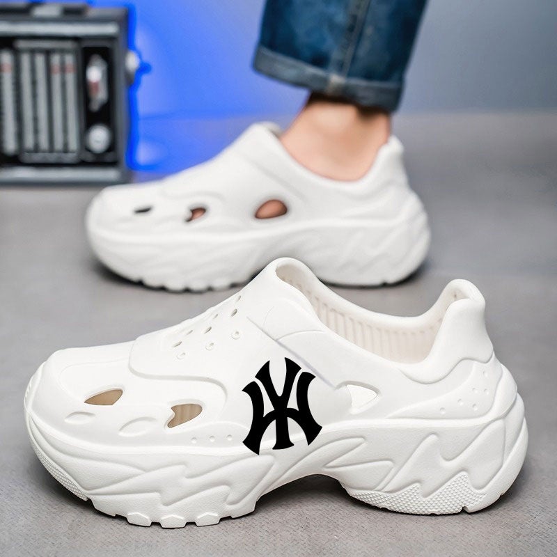 Croc Shoes Men'S New Summer Work Shoes Sports Thick-Soled Toe-Cap Heel Non-Slip Sandals Eva Sandals And Slippers - Image 2