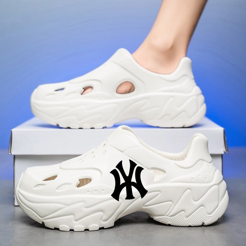 Croc Shoes Men'S New Summer Work Shoes Sports Thick-Soled Toe-Cap Heel Non-Slip Sandals Eva Sandals And Slippers - Image 5