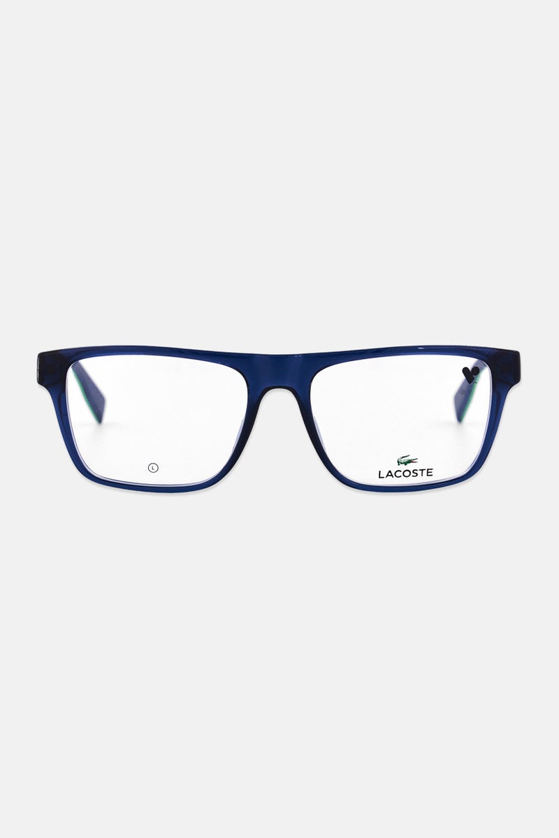 LACOSTE Men L2951 410 Square Eyeglasses, Navy - Image 1
