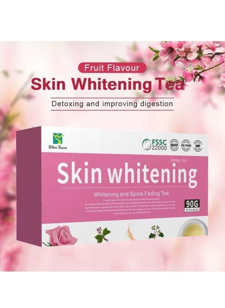 Wins Town Skin Whitening Tea To Remove Acne Smooth Skin Whitening and Spots Fading  - Image 3