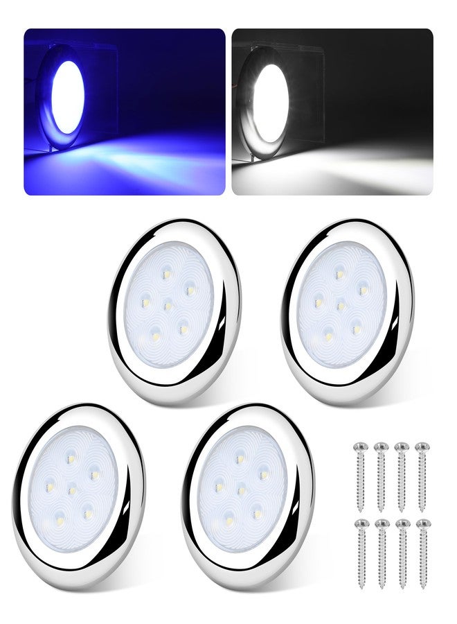 RVZONE - RGBW Courtesy Lights for Boat, IP68 Stainless Steel Waterproof Indoor Deck Stern Cabin T Cabin Top Marine LED Light for Fishing Pontoon Bass Sailboat - Image 1