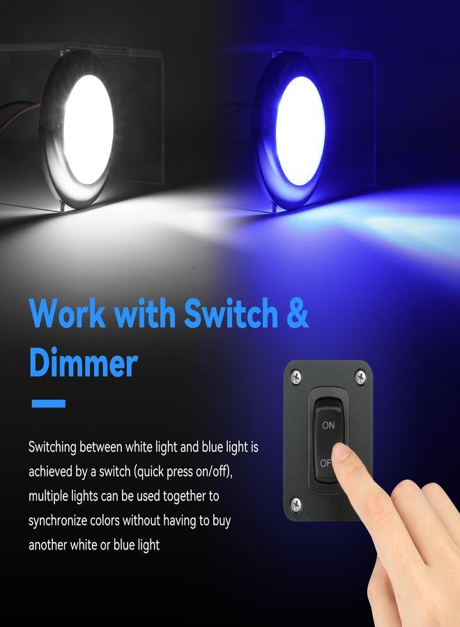 RVZONE - RGBW Courtesy Lights for Boat, IP68 Stainless Steel Waterproof Indoor Deck Stern Cabin T Cabin Top Marine LED Light for Fishing Pontoon Bass Sailboat - Image 4