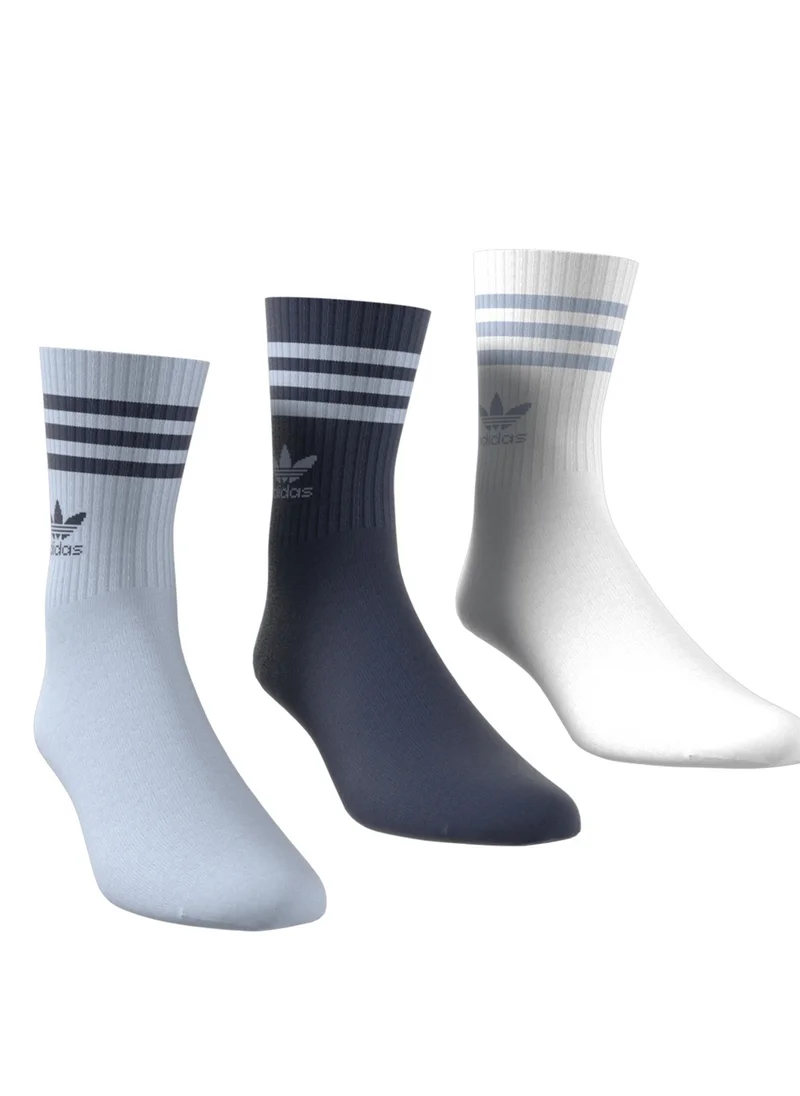 اديداس اوريجينالز 3 Pack Mid Cut Crew Socks