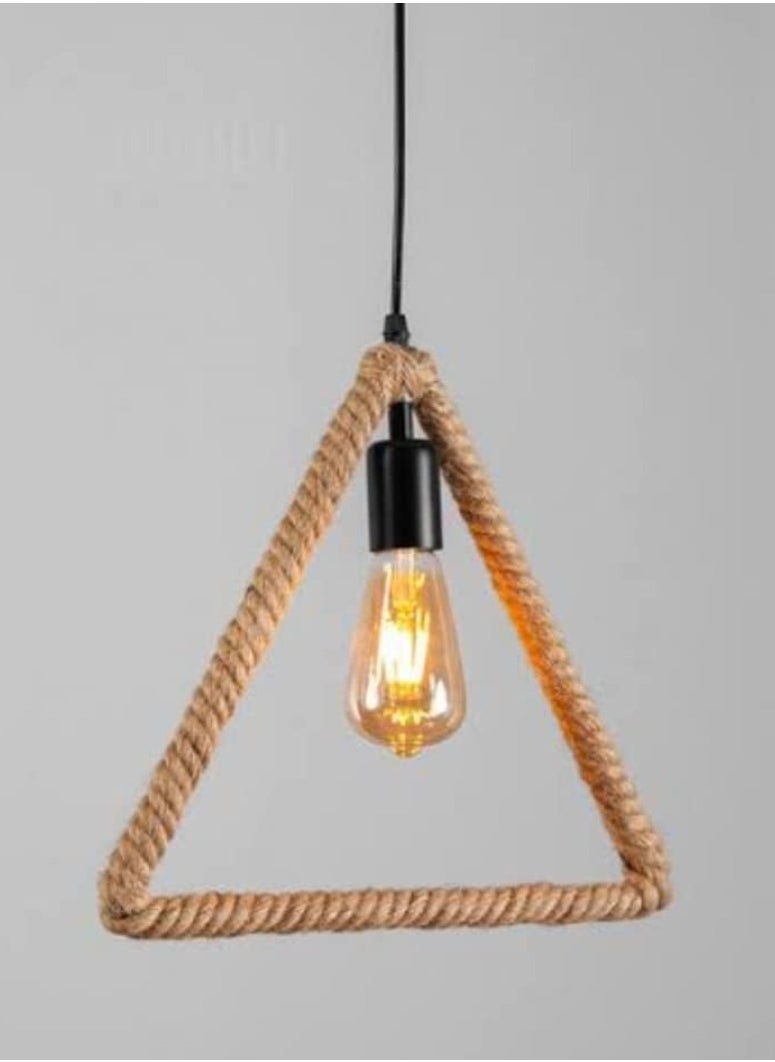 Modern 4 pieces pendant chandelier - ( Black & Linen )  - Image 3