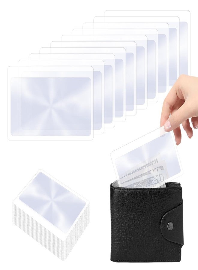 Liobelon 30 Pieces Credit Card Sized Magnifying Lenses Wallet Magnifier Card Fresnel Lens Fire Starter Magnifying Sheet for Reading - Image 1