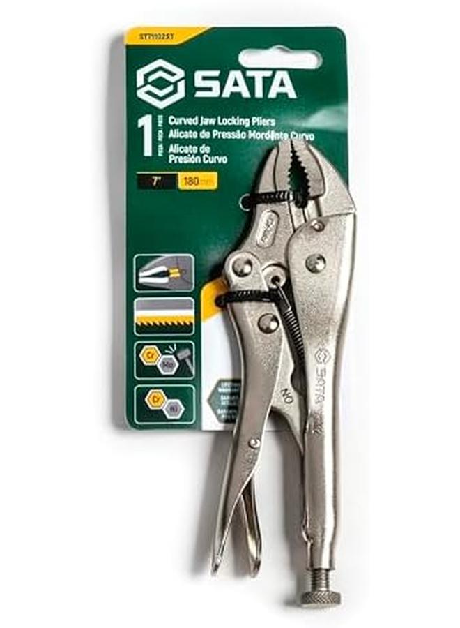 Sata Curved Jaw Locking Pliers 7" - Image 4