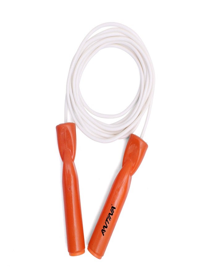 Antina Pro-Orange-White Jump Rope Workout-Professional Skipping Rope Silicone Comfortable Grips, Heavy Jump Ropes Adults Fitness Women Men, Cardio Boxing Endurance Training Exercise - Image 1