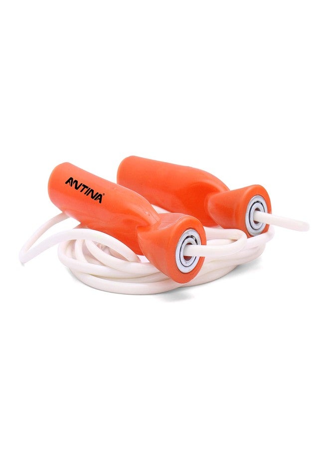 Antina Pro-Orange-White Jump Rope Workout-Professional Skipping Rope Silicone Comfortable Grips, Heavy Jump Ropes Adults Fitness Women Men, Cardio Boxing Endurance Training Exercise - Image 4