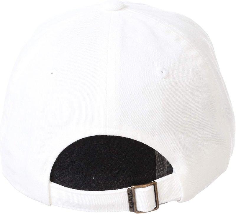 ZHATS NCAA Womens Adjustable Scholarship Hat Icon White - Image 2