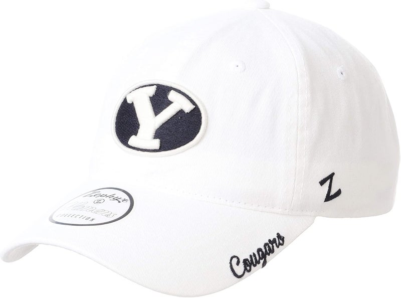 ZHATS NCAA Womens Adjustable Scholarship Hat Icon White - Image 1