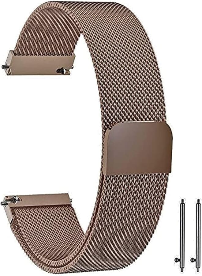 Bikson Stainless Steel Band for Huawei GT2 / GT Smartwatch (Brown)