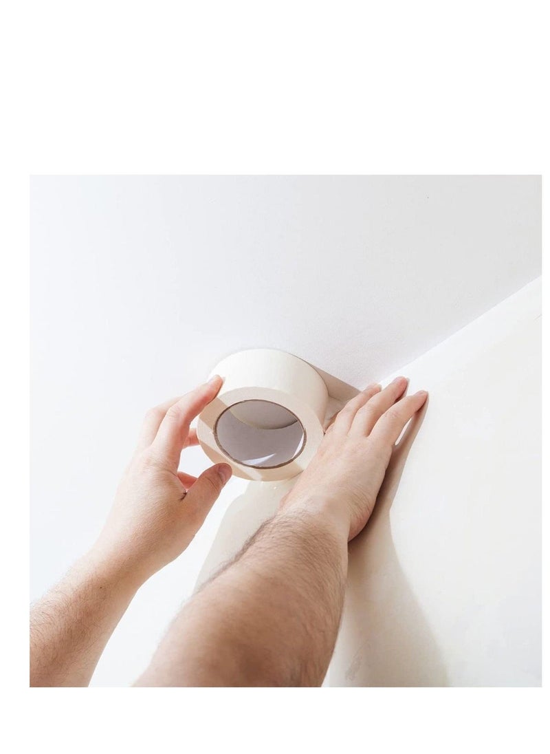 MARKQ - شريط لاصق أبيض قوي مقاس 2.54 سم × 20 ياردة للطلاء والتزيين والمنزل والمكتب والقرطاسية المدرسية والفنون والحرف اليدوية وما إلى ذلك [لفة واحدة] - Image 1