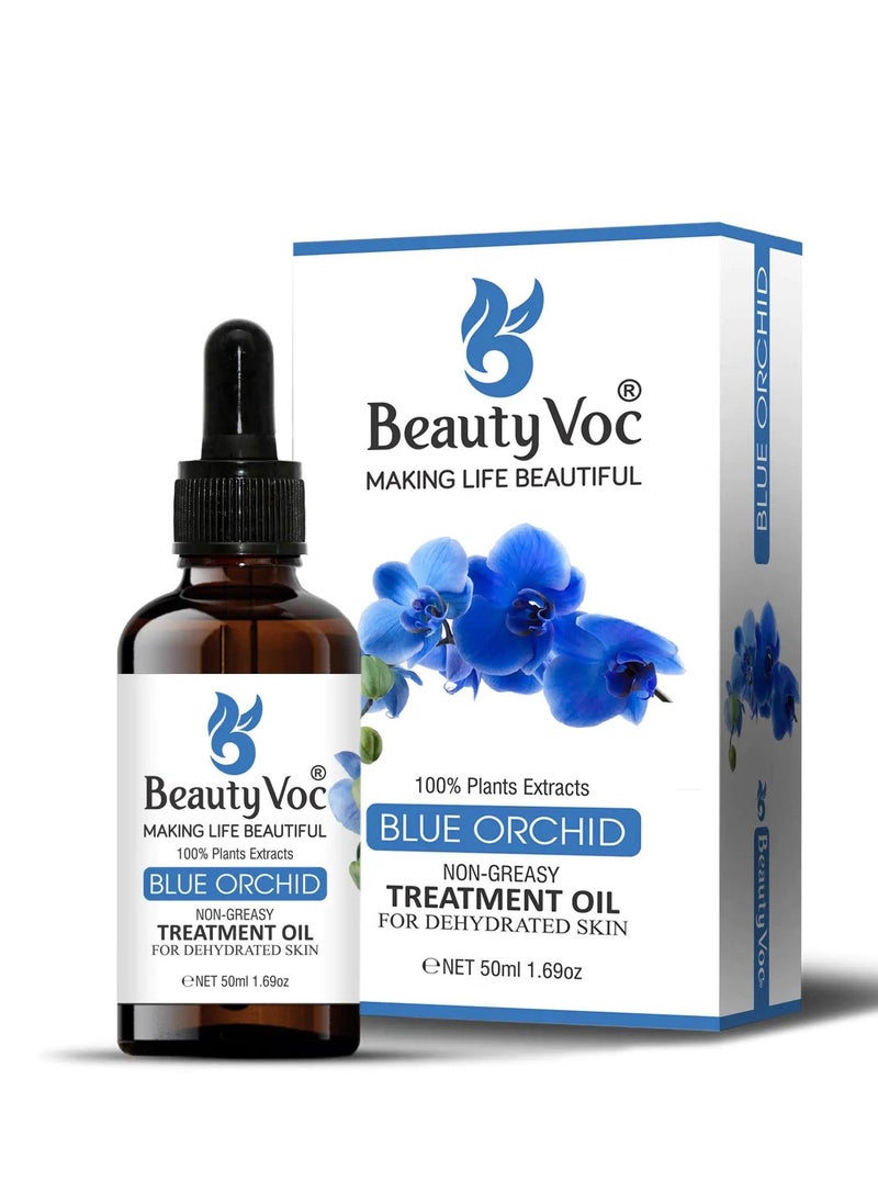 BEAUTY VOC Blue Orchid Oil, Pure Blue Orchid Extract and Nourishing Oils for Hydration and Restoration for Dry and Damaged Skin. Experience Youthful Glow and Enhanced Complexion, 50ml  - Image 2