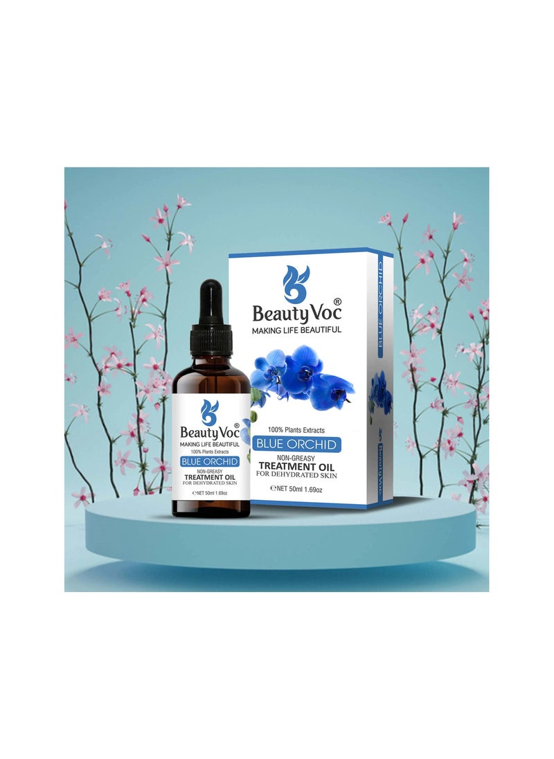 BEAUTY VOC Blue Orchid Oil, Pure Blue Orchid Extract and Nourishing Oils for Hydration and Restoration for Dry and Damaged Skin. Experience Youthful Glow and Enhanced Complexion, 50ml  - Image 4