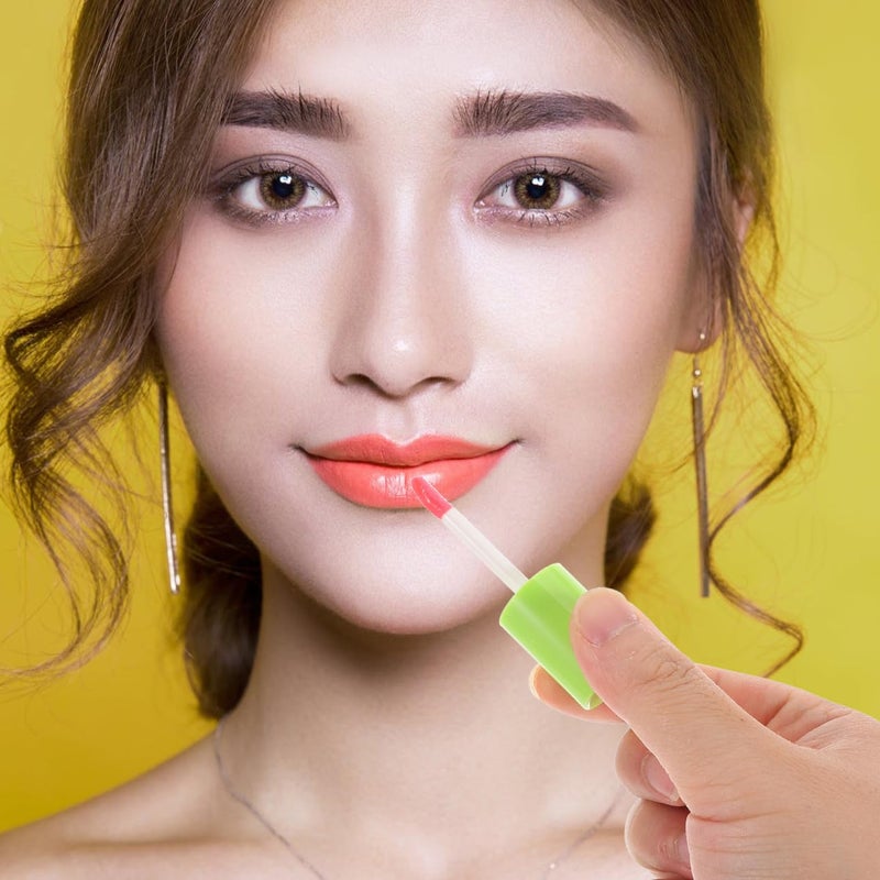 مجموعة غلوس شفاه سائلة مكونة من 4 قطع للنساء، تحتوي على زيت شفاه مرطب وفرشاة كبيرة الرأس، بملمس لامع وبراق. - Image 5