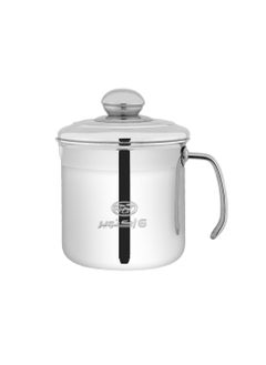 6 October Alu, Milk Pot ( High) With Stainless Handle Size 12Cm  - Image 2