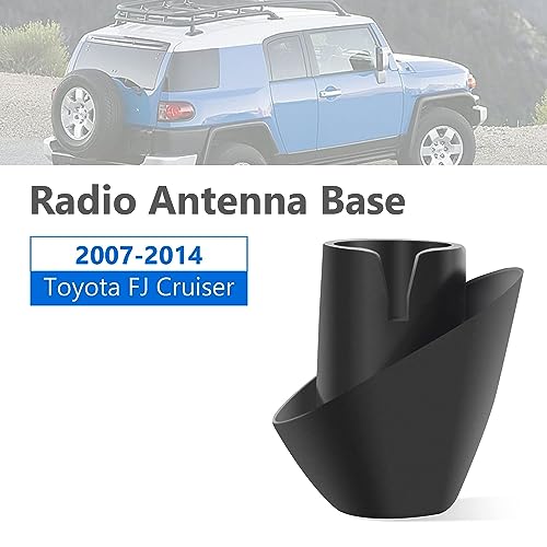 Anina Antenna Base for Toyota FJ Cruiser 2007-2017 Antenna Mount Car Radio Antenna Ornament 8639235032, 8639235031 Rubber Antenna Grommet Topper - Image 2