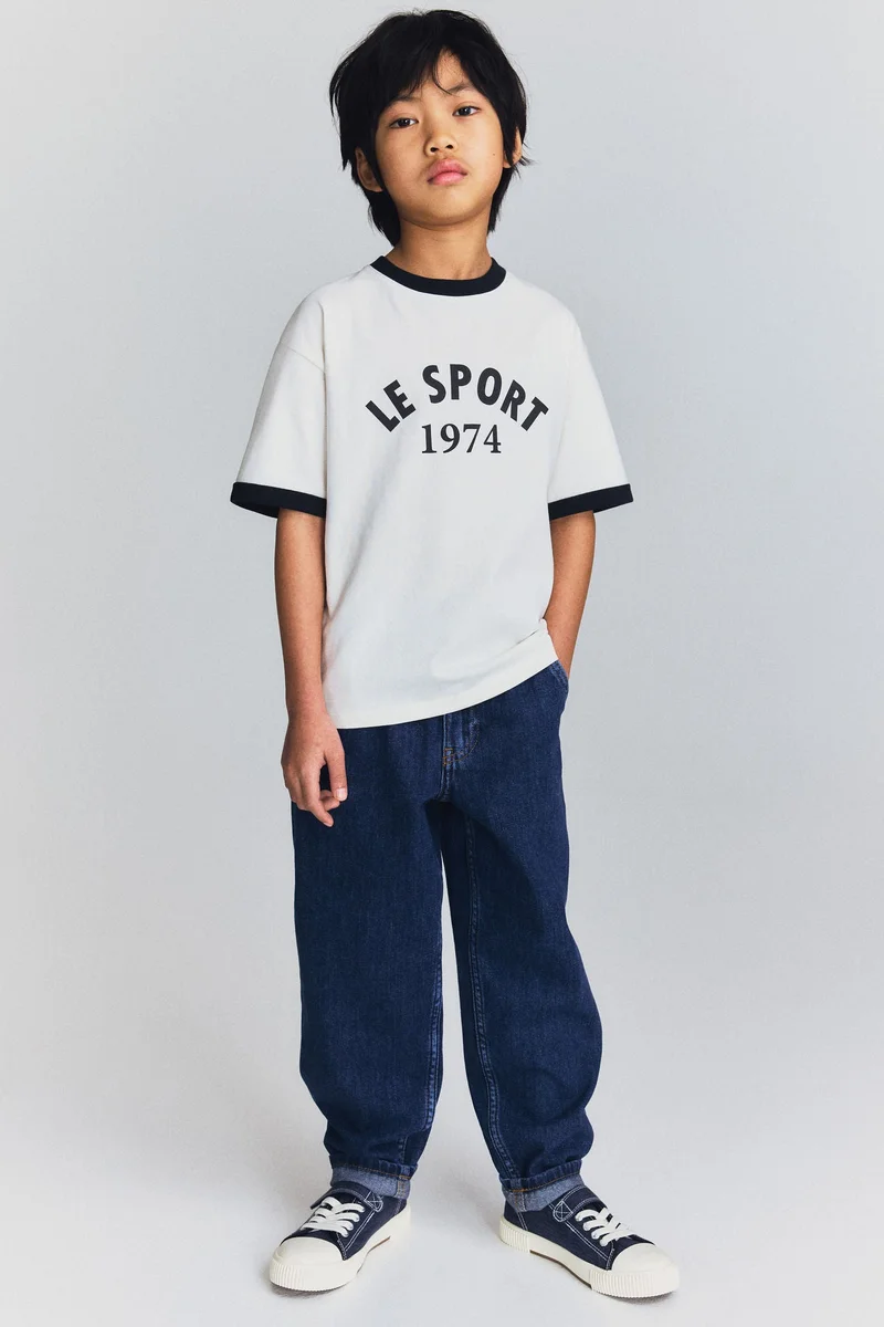 H&M Loose-fit tapered jeans