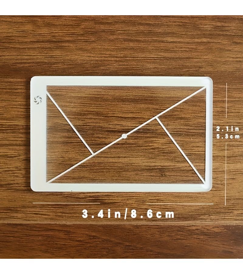 3 Sets Clear Golden Ratio Positioning Ruler Transparent Drafting Model Ruler029 - Image 2