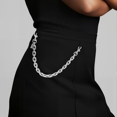 Weixiltc Cute Bag Chain Charms for Women, Pretty Purse Charms Chain for Girls, Stylish & Sparkly Handbag Strap Accessories (Metal-Silver) - Image 4