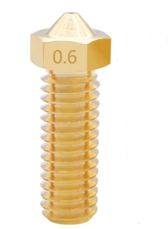 3D Printer Volcano Long Brass Nozzle – 0.4mm, 0.6mm, 0.8mm, 1.0mm, 1.2mm for 1.75mm & 3.0mm Filament – High Flow, Durable, Compatible with E3D V6, Creality, Anycubic, Prusa - Image 2