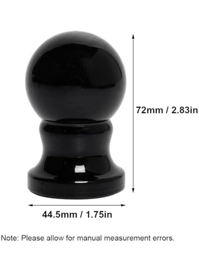 Black Flagpole Finial Ball Topper Replacement for Indoor Outdoor Garden Patio - Image 3