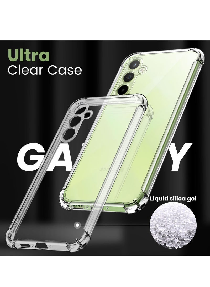 "Clear TPU Case for Samsung Galaxy A35 5G – Includes 2 Tempered Glass Protectors, Anti-Yellowing, Reinforced Corners & Full Protection" - Image 5