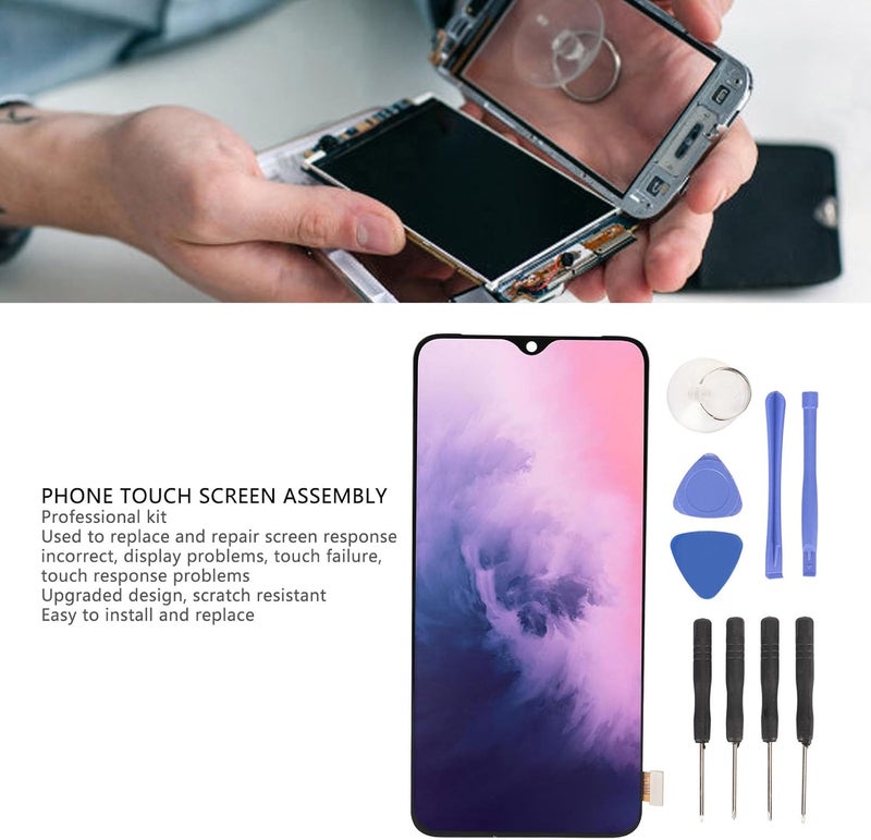 6.41 بوصة شاشة لمس رقمية مع مجموعة، دقة 2340×1080، 402 بكسل لكل بوصة، لوظيفة اللمس الحساس ثلاثي الأبعاد، استبدال كامل للشاشة - Image 2