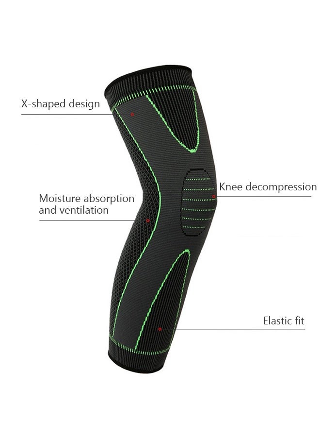 GROIC Adjustable Leg Guards Wraps, Knee Braces Sleeves Leg Compression Sleeves for Working Out and Injury Prevention, Protection Shin Guards for Basketball Football Running Trainning  - Image 4