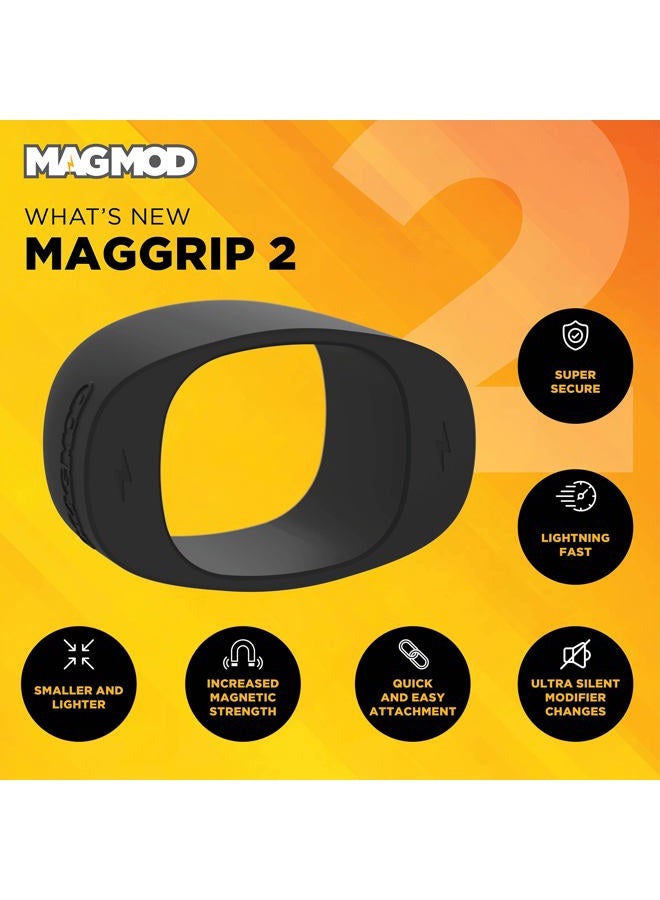 MAGMOD MagGrip 2 - Magnetic Flash Diffuser Attachment - Universal - Black - Silicone - Image 4
