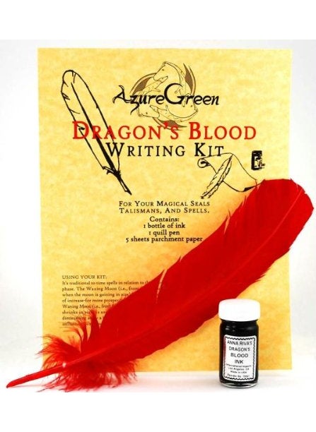 AzureGreen Dragon's Blood writing kit 