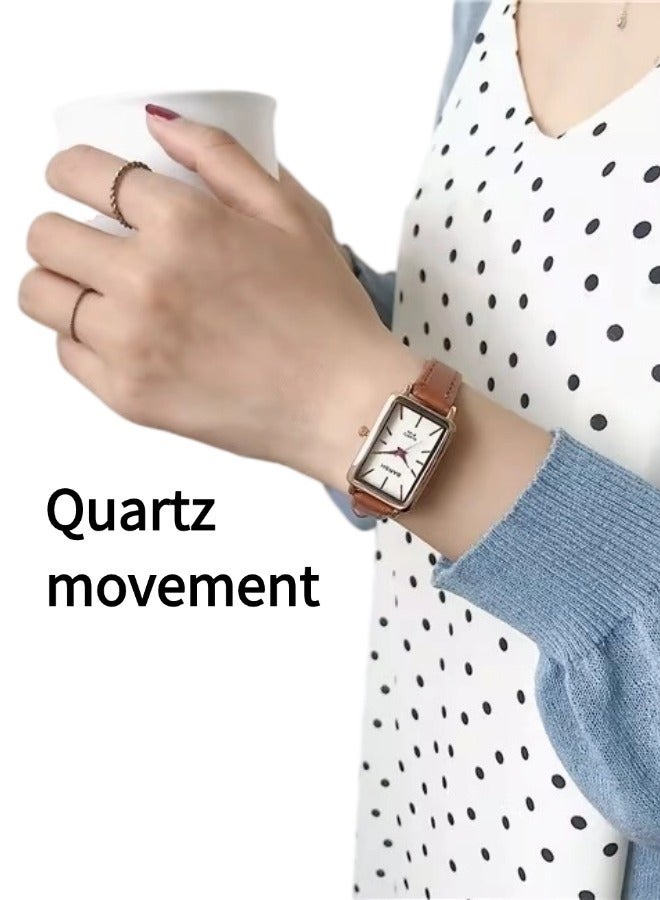 Barsh Women's Leather Strap Quartz Watch - Image 3