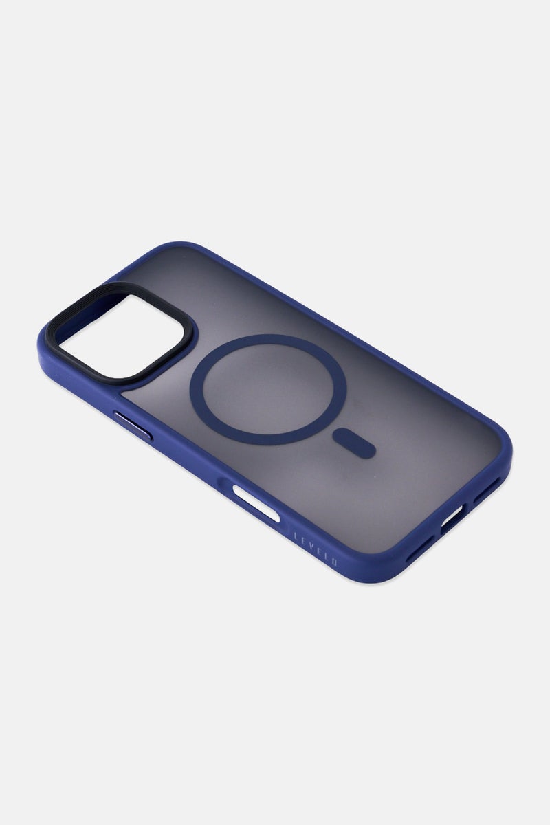 LEVELO iPhone 16 Pro Max Magsafe Matte Protective Case, Navy - Image 2
