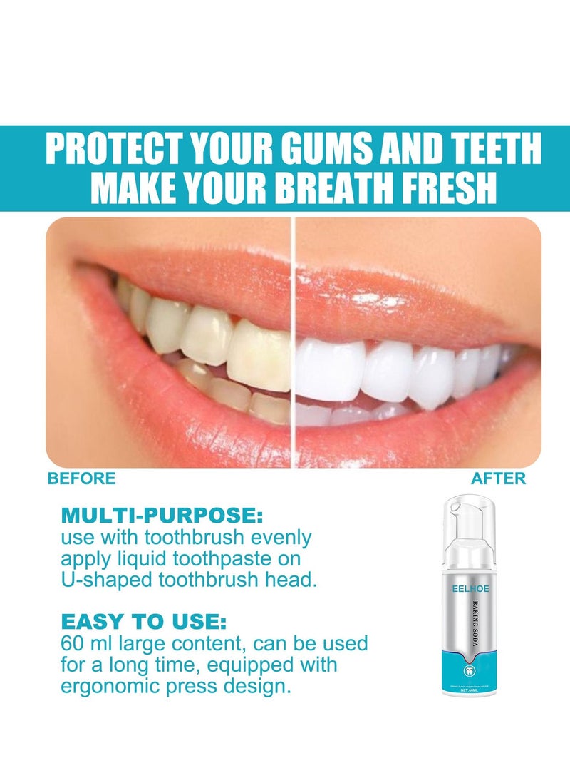إيلهو معجون أسنان رغوي ضغط نوع تبييض الأسنان موس تنظيف الفم وإزالة الجير الأصفر - Image 3