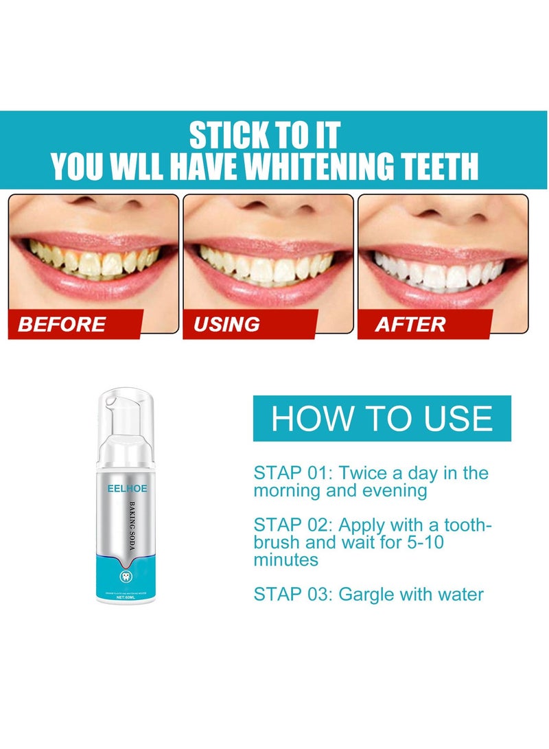 إيلهو معجون أسنان رغوي ضغط نوع تبييض الأسنان موس تنظيف الفم وإزالة الجير الأصفر - Image 2