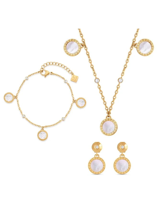 Guy Laroche Garance Womens Jewelry Set – Necklace, Earrings & Bracelet