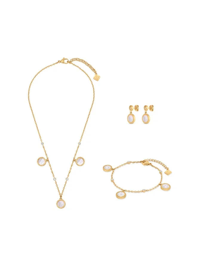 Guy Laroche Garance Womens Jewelry Set – Necklace, Earrings & Bracelet
