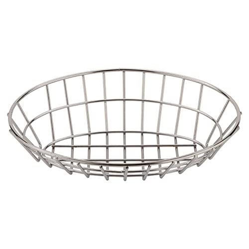 Get G.E.T. 4-20144 Chrome Oval Metal Wire Basket Metal Wire Baskets Collection - Image 2
