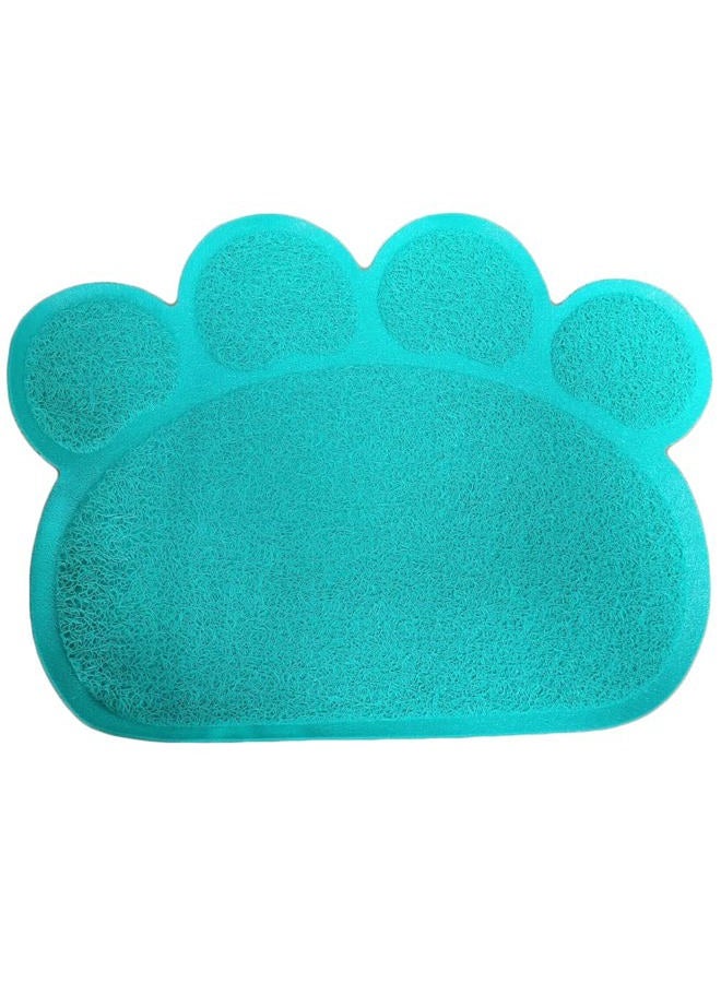JOYJULY PVC Pet Dog Cat Puppy Kitten Dish Bowl Food Water Placemat Mat Paw Shape - Image 2
