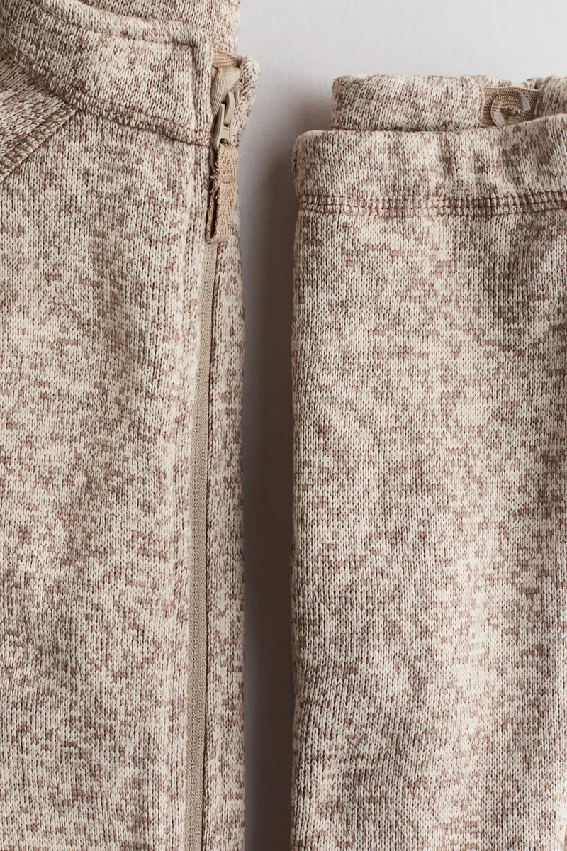 H&M 2-piece knitted fleece set