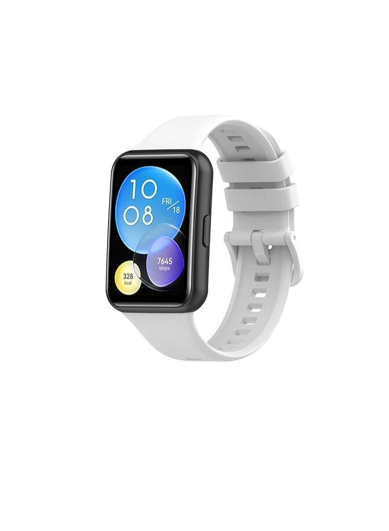 Silicone Band Compatible with Huawei Watch Fit 2, Waterproof Breathable Silicone Sport Replacement Strap for Men Women, Replacement Strap for Huawei Watch Fit 2 by Next store - Image 1