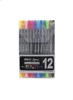 M&G M&G Twin dual tip fine piont assorted marker pens (12 color) 
