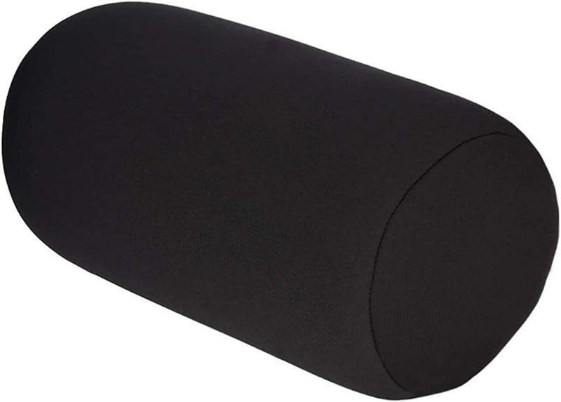 Microbead Back Cushion Roll Throw Pillow Comfy Bean Bag Pillow Travel Home Sleep Neck Support Comfortable for Travel Airplane Car Sofa Bed - Image 1