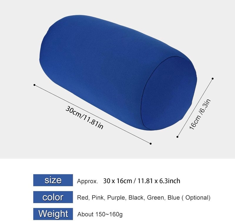 Microbead Back Cushion Roll Throw Pillow Comfy Bean Bag Pillow Travel Home Sleep Neck Support Comfortable for Travel Airplane Car Sofa Bed - Image 2