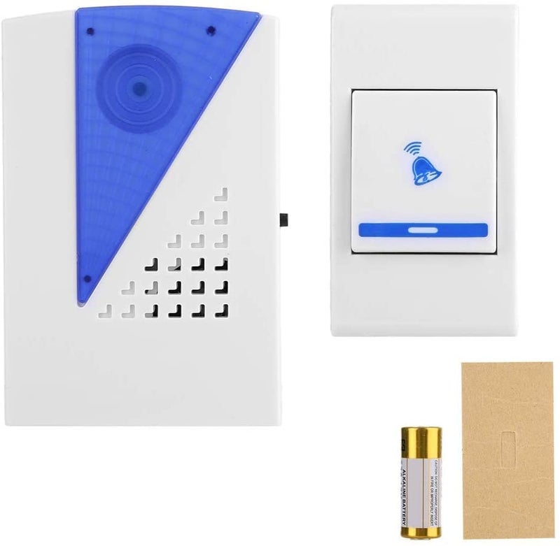 Ronest Wireless Door Bell for Home Office with LED Light 100 Feet Operating Range 15 Ringtones High Volume Sound 1 Receiver and Waterproof 1 Push Button with Battry Cell - Image 4