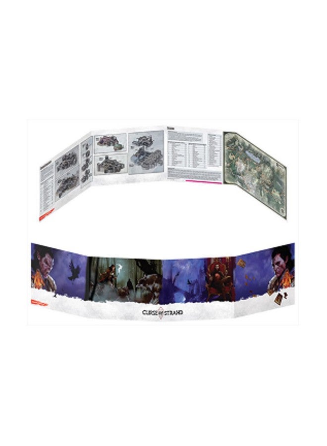 Gale Force Nine Dungeons & Dragons - "Curse of Strahd" DM Screen, Multicolor, 22"x 8.5" (73705BFM)
