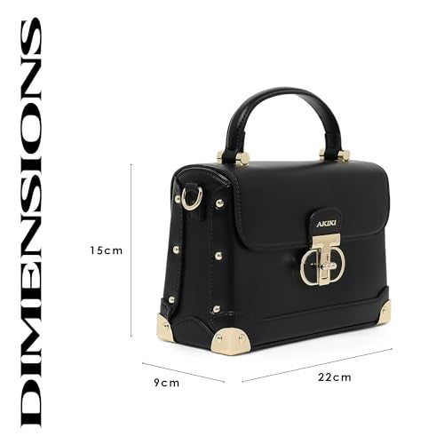 Akiki London Women's Westminster Satchel Handbag | Satchel Bag for Work | Ladies purse | Stylish Shoulder Bag | Gift For Women - Image 3